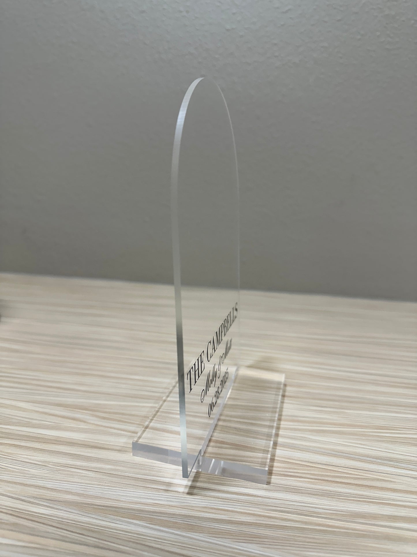 1/8" Acrylic Blank with Acrylic Stand