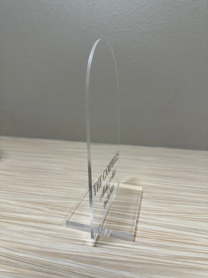 1/8" Acrylic Blank with Acrylic Stand