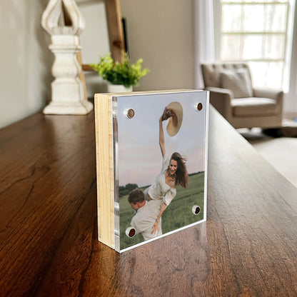 Bamboo Magnet Photo Frames