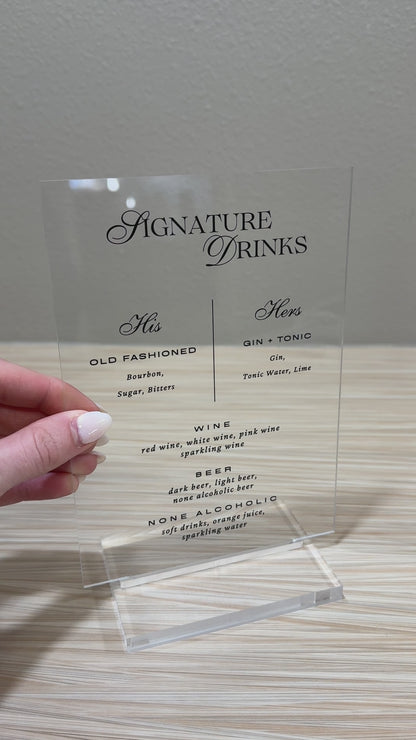 1/8" Acrylic Blank with Acrylic Stand